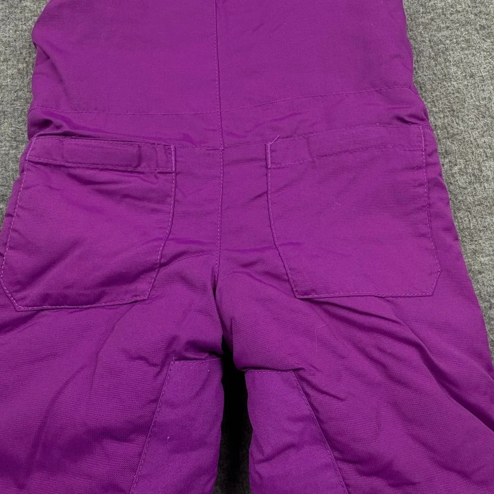 The Children's Place Purple Fleece Lined Snow Bib‎ Overalls 6-9 Mo. Cold Gear